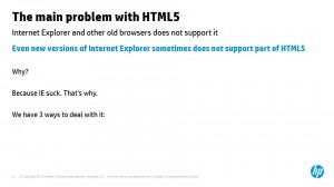 בעיות עם HTML 5