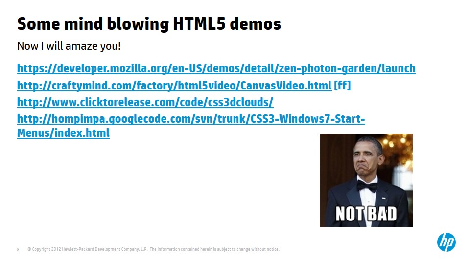 דמואים של HTML 5