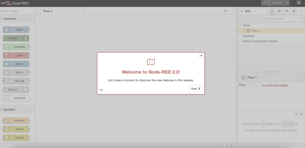 ממשק גרפי של Node-RED
