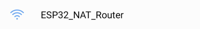 שם רשת ESP32_NAT_Router