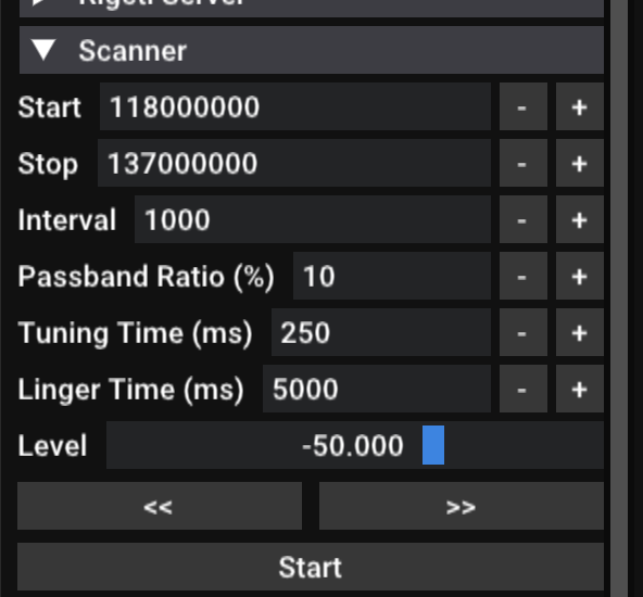 הגדרה של מודול ה-Scanner.